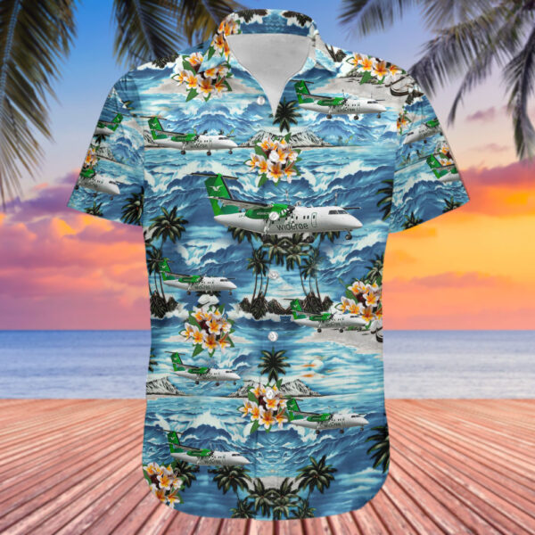 De Havilland Canada Dash 8-103 Widerøe Hawaiian Shirt