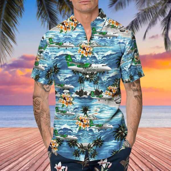 De Havilland Canada Dash 8-103 Widerøe Hawaiian Shirt