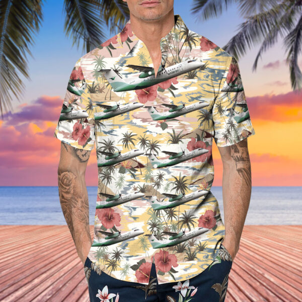 De Havilland Canada Dash 8-Q311 Widerøe Hawaiian Shirt