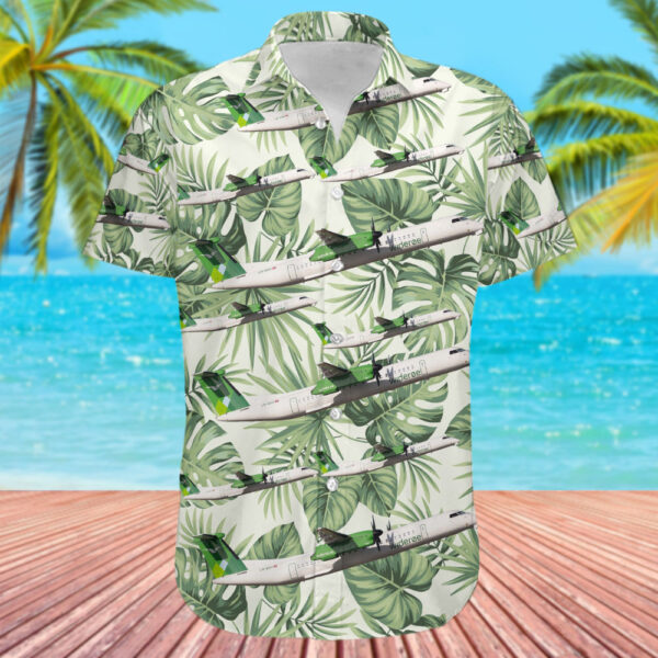 Bombardier Dash 8-Q402 Widerøe Hawaiian Shirt