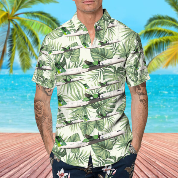 Bombardier Dash 8-Q402 Widerøe Hawaiian Shirt