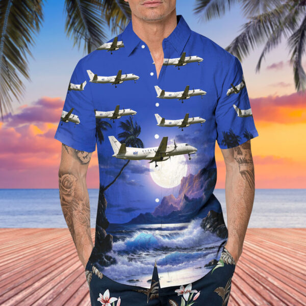 Saab 340B Loganair Hawaiian Shirt Saab 340B Loganair Hawaiian Shirt