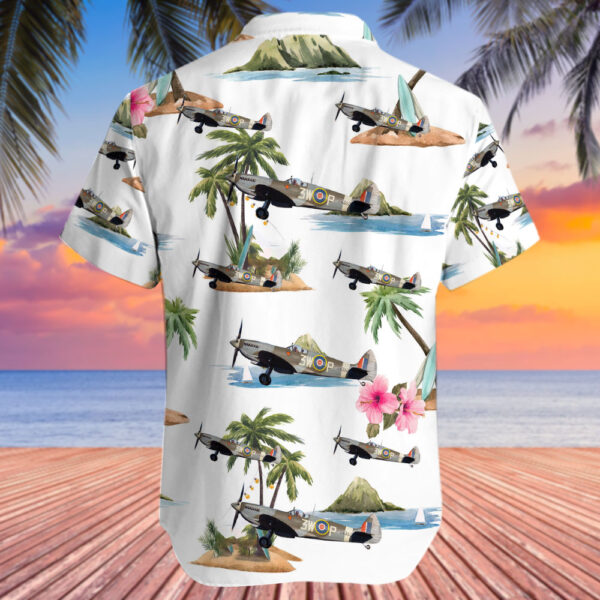 Supermarine Spitfire LF Mk.XVIe Private Hawaiian Shirt Supermarine Spitfire LF Mk.XVIe Private Hawaiian Shirt