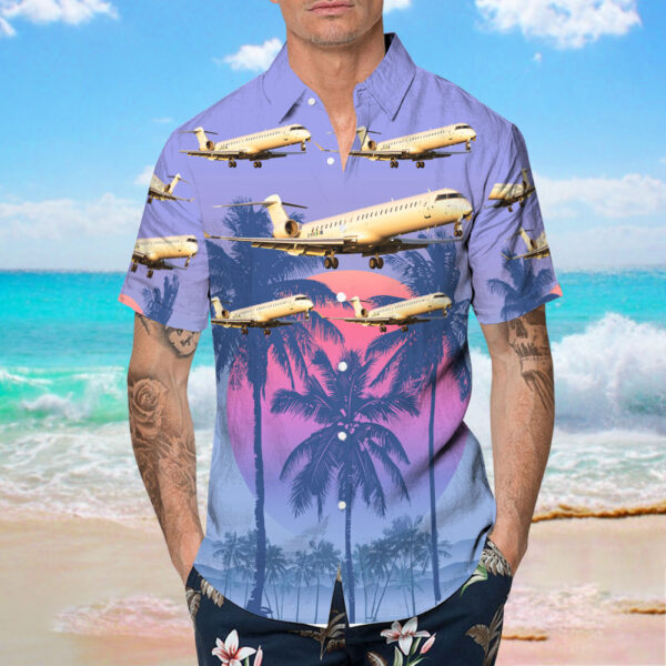 Bombardier CRJ-900LR CityJet Hawaiian Shirt Bombardier CRJ-900LR CityJet Hawaiian Shirt