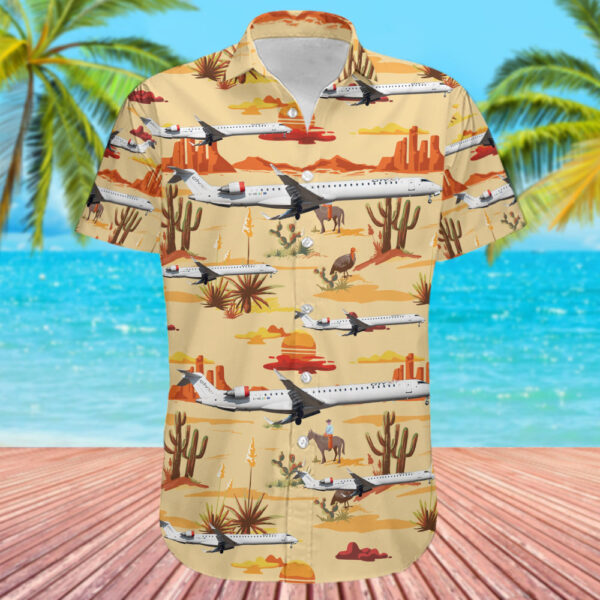 Bombardier CRJ-1000EL CityJet Hawaiian Shirt Bombardier CRJ-1000EL CityJet Hawaiian Shirt