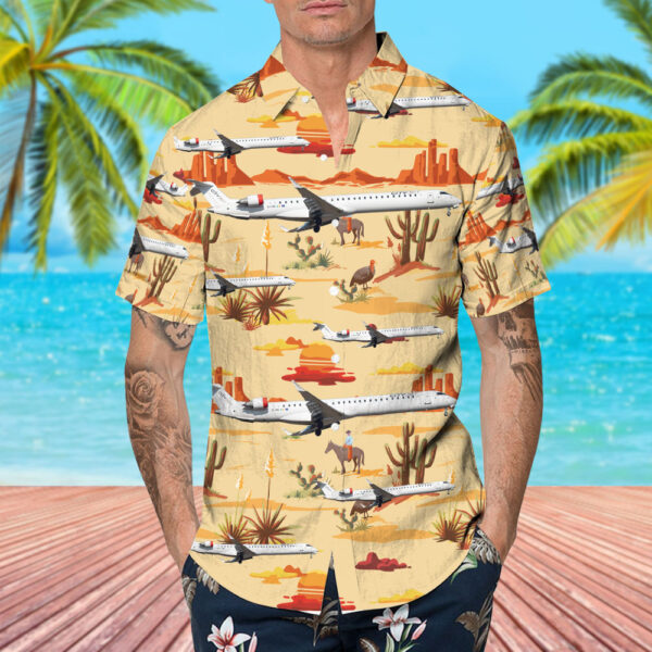 Bombardier CRJ-1000EL CityJet Hawaiian Shirt Bombardier CRJ-1000EL CityJet Hawaiian Shirt
