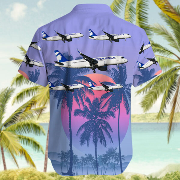 Airbus A320-252N Air Corsica Hawaiian Shirt Airbus A320-252N Air Corsica Hawaiian Shirt
