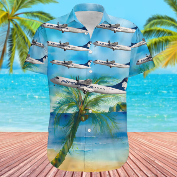 ATR 72-600 Air Corsica Hawaiian Shirt ATR 72-600 Air Corsica Hawaiian Shirt
