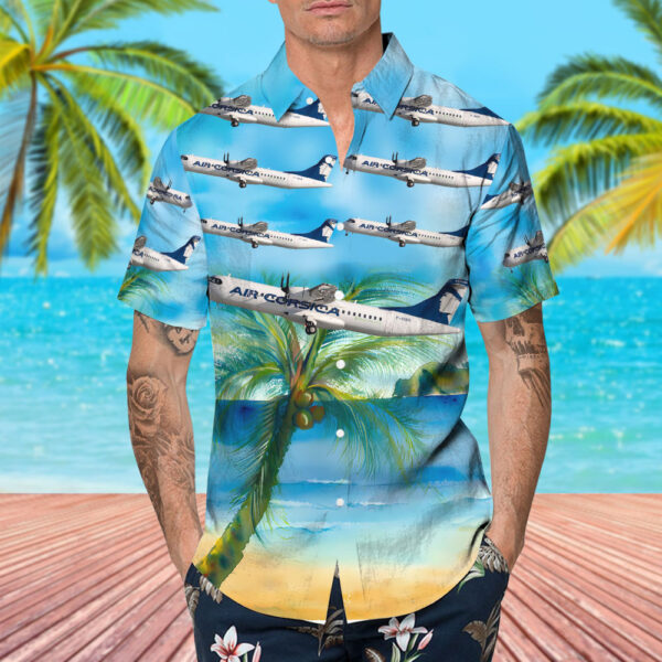 ATR 72-600 Air Corsica Hawaiian Shirt ATR 72-600 Air Corsica Hawaiian Shirt