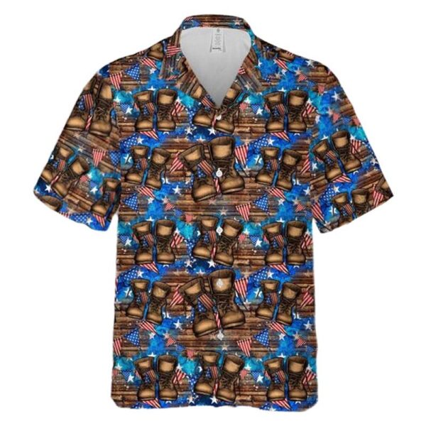 4th Of July Veteran Boots Hawaiian Shirt Man 4th Of July Veteran Boots Hawaiian Shirt Man