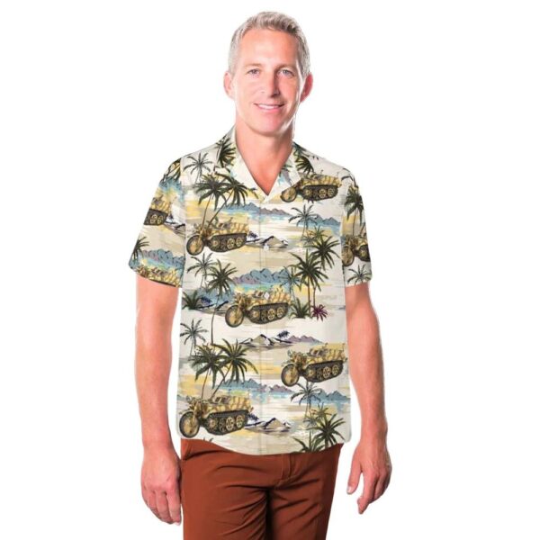 German SdKfz 2 Kettenkraftrad Typ HK 101 Hawaiian Shirt Cheap German SdKfz 2 Kettenkraftrad Typ HK 101 Hawaiian Shirt Cheap