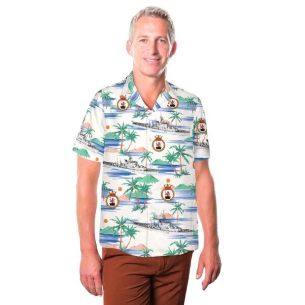 Royal Canadian Navy HMCS Fort Erie FFE 312 Prestonian-class frigate Hawaiian Shirt For Men And Women Royal Canadian Navy HMCS Fort Erie FFE 312 Prestonian-class frigate Hawaiian Shirt For Men And Women
