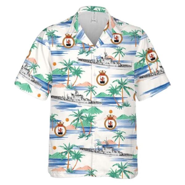 Royal Canadian Navy HMCS Fort Erie FFE 312 Prestonian-class frigate Hawaiian Shirt For Men And Women Royal Canadian Navy HMCS Fort Erie FFE 312 Prestonian-class frigate Hawaiian Shirt For Men And Women