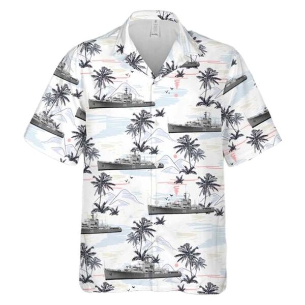 Royal Canadian Navy HMCS New Glasgow FFE 315 Prestonian-class frigate Hawaiian Shirt Man Royal Canadian Navy HMCS New Glasgow FFE 315 Prestonian-class frigate Hawaiian Shirt Man