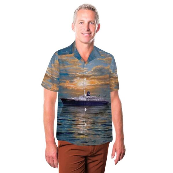 SS Sea Breeze Ocean Liner Hawaiian Shirt Man SS Sea Breeze Ocean Liner Hawaiian Shirt Man