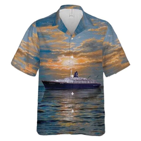 SS Sea Breeze Ocean Liner Hawaiian Shirt Man SS Sea Breeze Ocean Liner Hawaiian Shirt Man