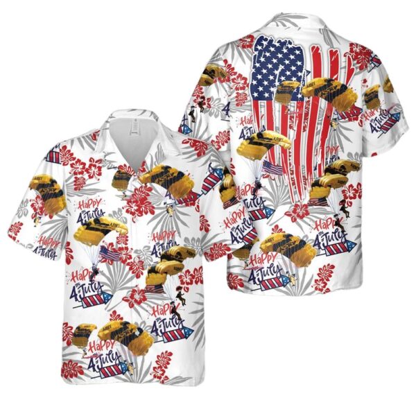 US Army Golden Knight demonstration parachutist 4th Of July Hawaiian Shirt Outfit