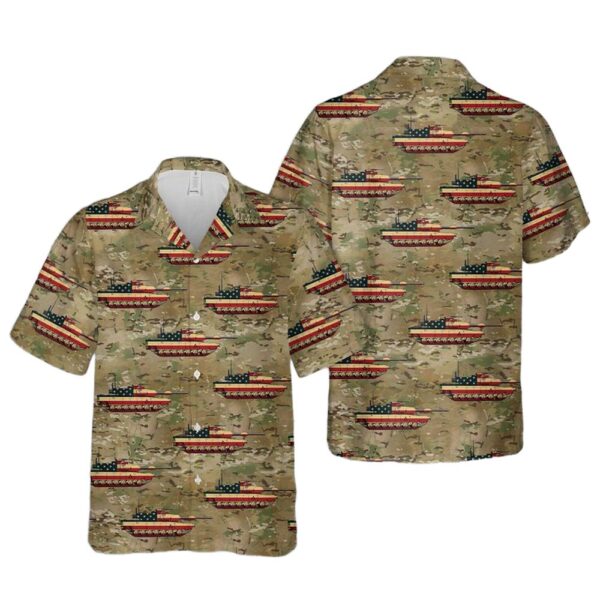 US Army M1A1 Abrams 4th Of July Cheap Hawaiian Shirt US Army M1A1 Abrams 4th Of July Cheap Hawaiian Shirt