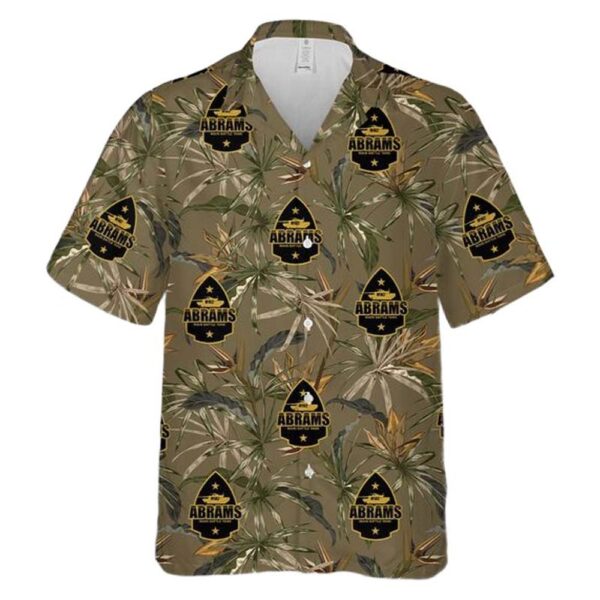 US Army M1A2 Abrams Main Battle Tank Patch Hawaiian Shirt Cheap US Army M1A2 Abrams Main Battle Tank Patch Hawaiian Shirt Cheap