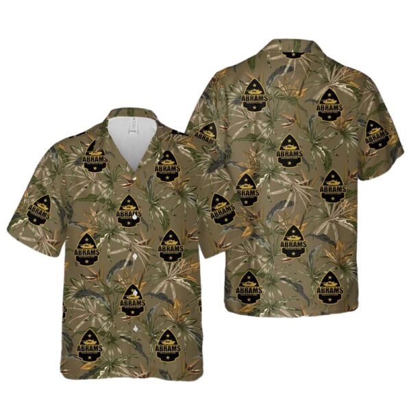 US Army M1A2 Abrams Main Battle Tank Patch Hawaiian Shirt Cheap US Army M1A2 Abrams Main Battle Tank Patch Hawaiian Shirt Cheap