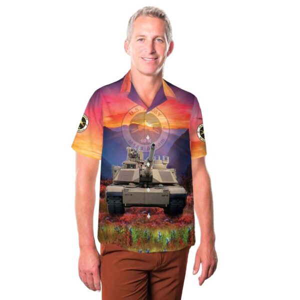 US Army MOS 19K M1A1 Abram Hawaiian Shirt Man US Army MOS 19K M1A1 Abram Hawaiian Shirt Man