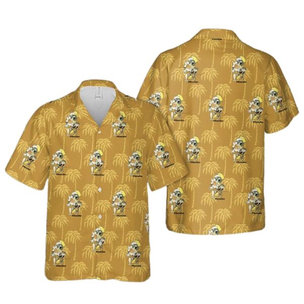 US Navy Phoebe the Navy Sea Bee girlfriend Button Up Hawaiian Shirt
