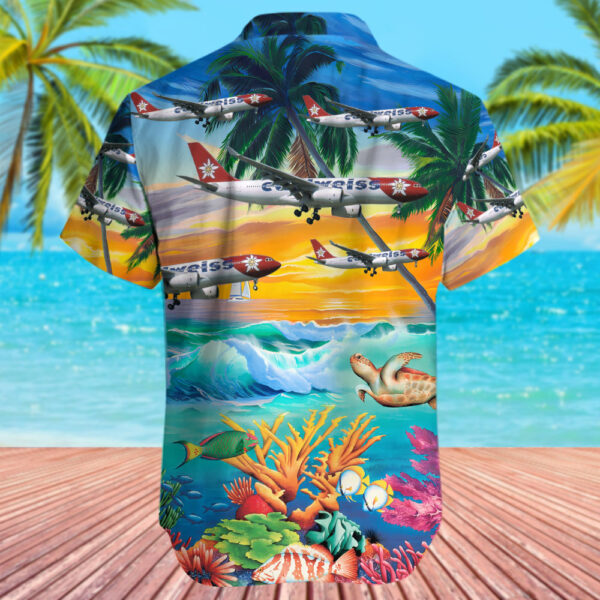 Airbus A330-243 Edelweiss Air Hawaiian Shirt Airbus A330-243 Edelweiss Air Hawaiian Shirt