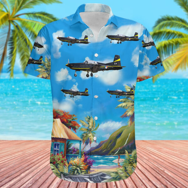 Pilatus PC-7 Netherlands Royal Air Force Hawaiian Shirt Pilatus PC-7 Netherlands Royal Air Force Hawaiian Shirt