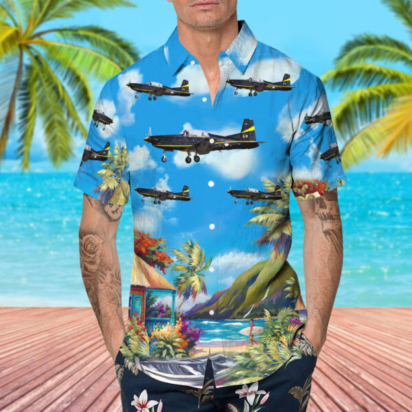 Pilatus PC-7 Netherlands Royal Air Force Hawaiian Shirt Pilatus PC-7 Netherlands Royal Air Force Hawaiian Shirt
