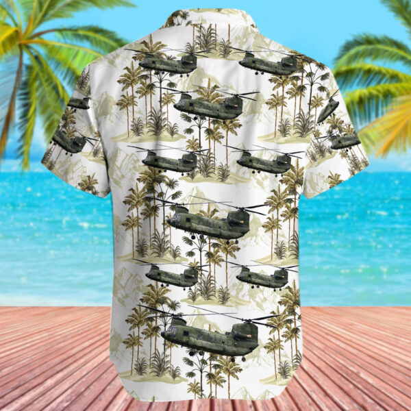 Boeing CH-47D Chinook Netherlands Royal Air Force Hawaiian Shirt