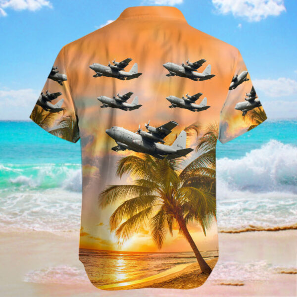Lockheed C-130H Hercules Netherlands Royal Air Force Hawaiian Shirt Lockheed C-130H Hercules Netherlands Royal Air Force Hawaiian Shirt