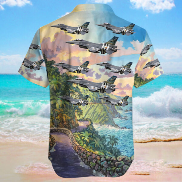 General Dynamics F-16AM Fighting Falcon Belgium Air Force Hawaiian Shirt