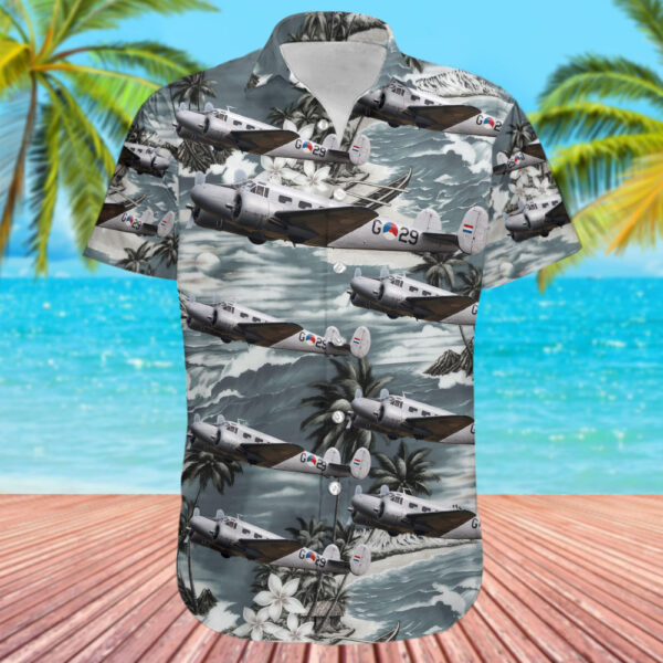 Beechcraft CT-128 Expeditor Mk.3NM Netherlands Air Force Historical Flight Hawaiian Shirt