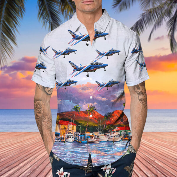 Dassault-Breguet-Dornier Alpha Jet E France Air Force Hawaiian Shirt
