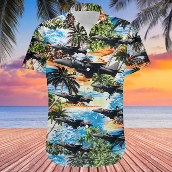 British Aerospace Harrier GR.7 United Kingdom Royal Air Force (RAF) Hawaiian Shirt