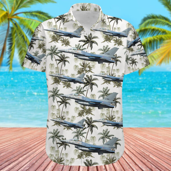 General Dynamics F-16AM Fighting Falcon Netherlands Royal Air Force Hawaiian Shirt General Dynamics F-16AM Fighting Falcon Netherlands Royal Air Force Hawaiian Shirt