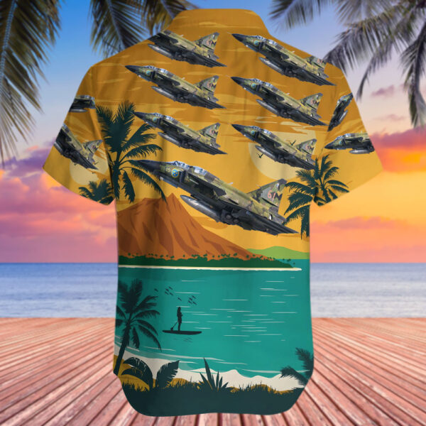Saab Sk37E Viggen Swedish Air Force Historic Flight Hawaiian Shirt