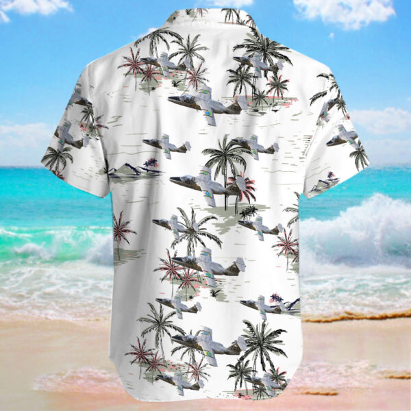 Saab Sk60E Swedish Air Force Historic Flight Hawaiian Shirt