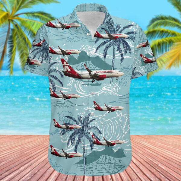 Boeing 737-76N Canadian North Hawaiian Shirt Boeing 737-76N Canadian North Hawaiian Shirt