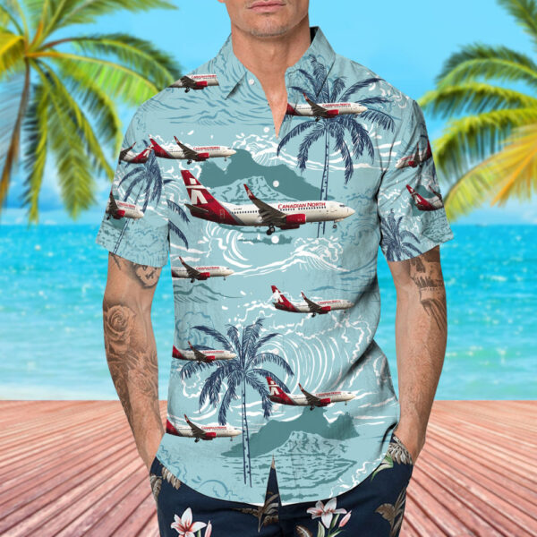 Boeing 737-76N Canadian North Hawaiian Shirt Boeing 737-76N Canadian North Hawaiian Shirt