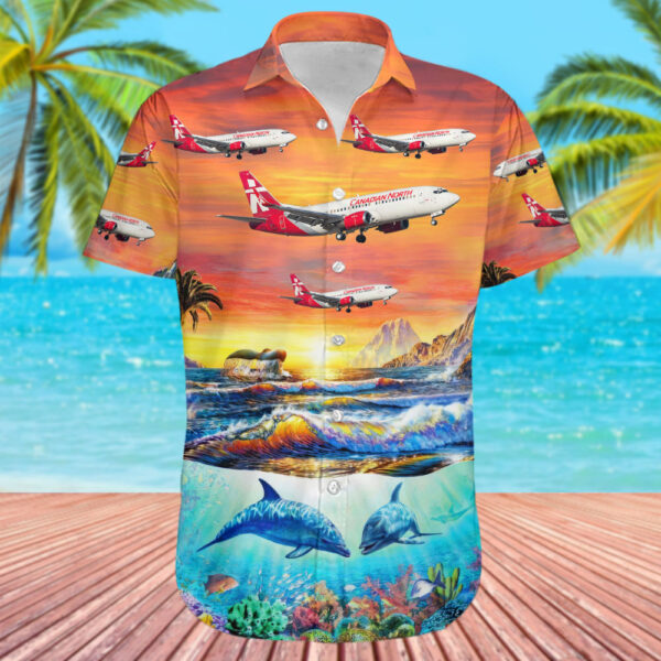 Boeing 737-36Q Canadian North Hawaiian Shirt
