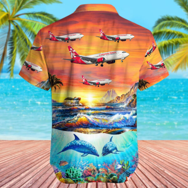 Boeing 737-36Q Canadian North Hawaiian Shirt