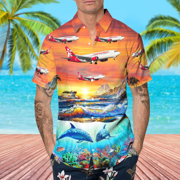 Boeing 737-36Q Canadian North Hawaiian Shirt