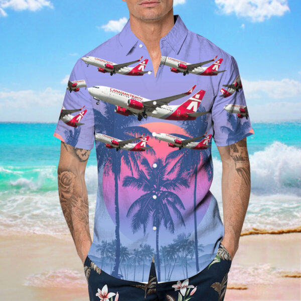 Boeing 737-783 Canadian North Hawaiian Shirt
