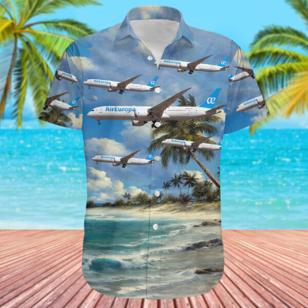 Boeing 787-9 Dreamliner Air Europa Hawaiian Shirt Boeing 787-9 Dreamliner Air Europa Hawaiian Shirt
