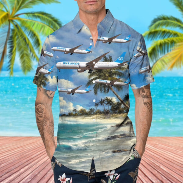 Boeing 787-9 Dreamliner Air Europa Hawaiian Shirt Boeing 787-9 Dreamliner Air Europa Hawaiian Shirt
