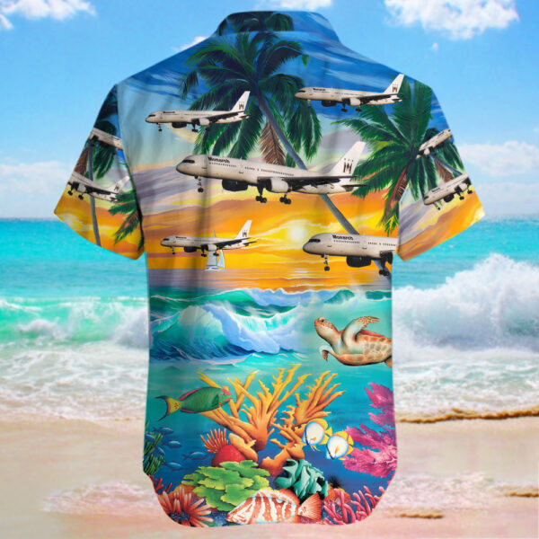 Boeing 757-2Y0 Monarch Airlines Hawaiian Shirt Boeing 757-2Y0 Monarch Airlines Hawaiian Shirt