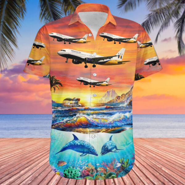 Airbus A320-212 Monarch Airlines Hawaiian Shirt