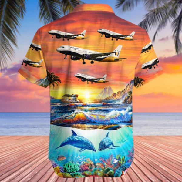 Airbus A320-212 Monarch Airlines Hawaiian Shirt