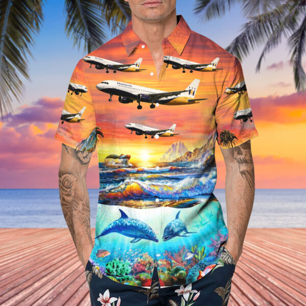 Airbus A320-212 Monarch Airlines Hawaiian Shirt